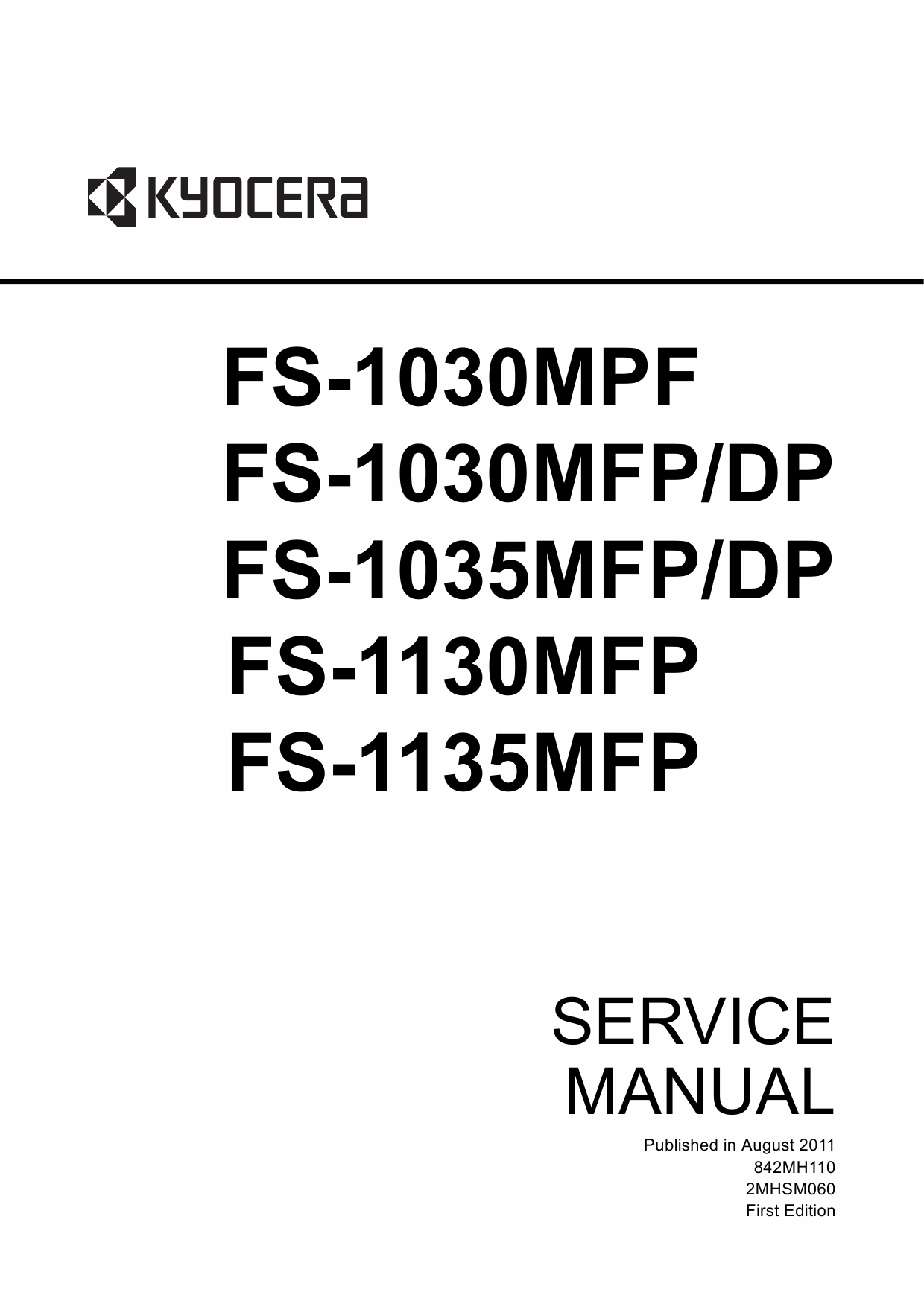 KYOCERA MFP FS-1030MFP 1035MFP 1130MFP 1135MFP Service Manual-1